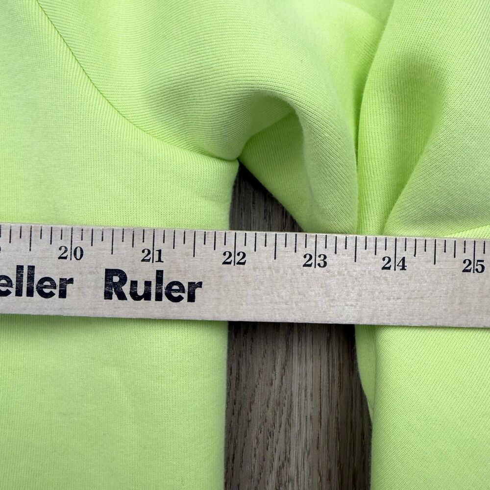 Nike Hoodie Mens Medium Neon Volt Yellow Tech Fleece Full Zip Jacket Hooded - Picture 10 of 11